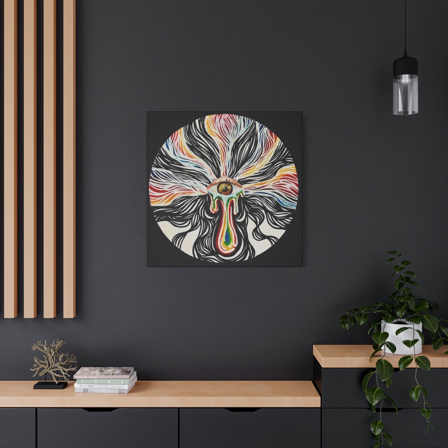 “Shades of Emotion” Stretched Canvas Print