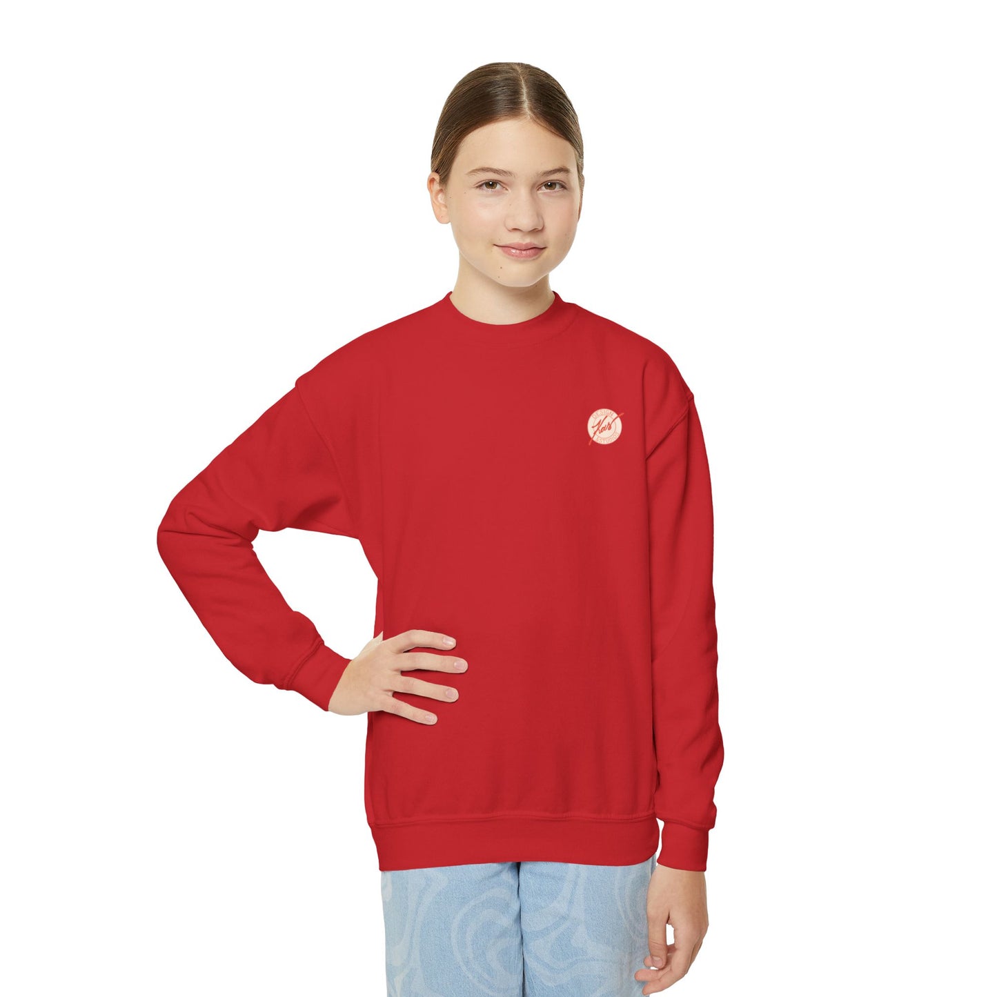 “Kiss Under the Neon” Kids Crewneck Sweater