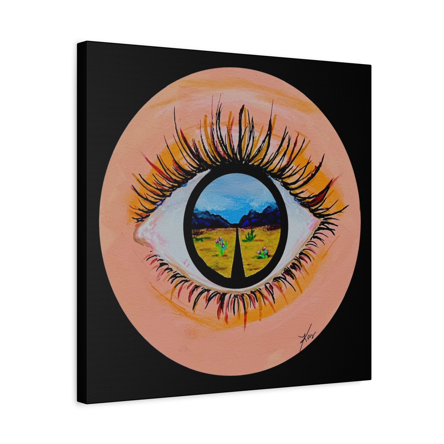 “Near or Far” Stretched Canvas Print