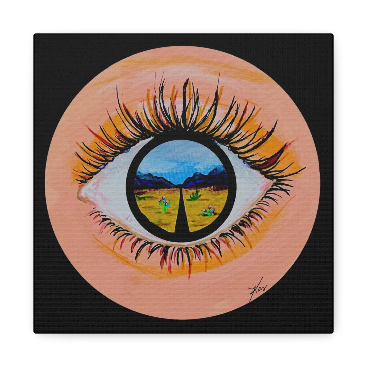 “Near or Far” Stretched Canvas Print