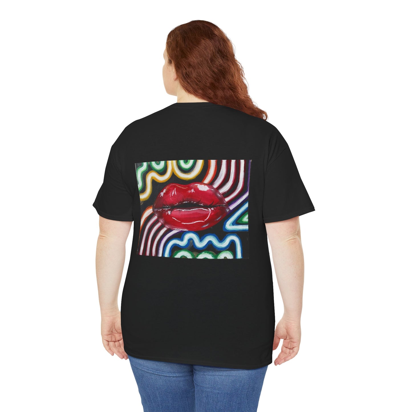 “Kiss Under the Neon” Unisex T-shirt