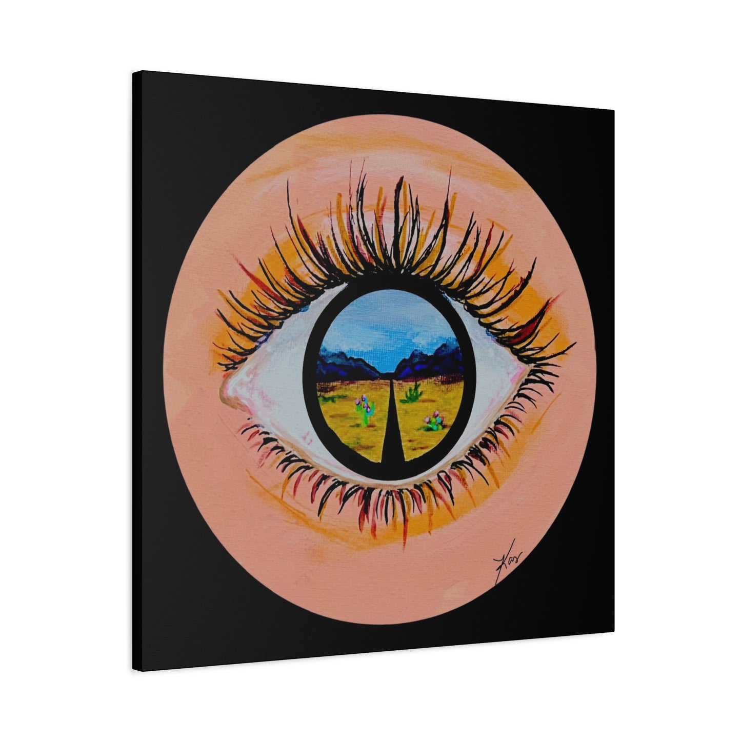 “Near or Far” Stretched Canvas Print