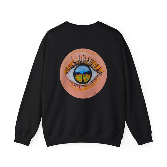 “Near or Far” Unisex Crewneck Sweatshirt
