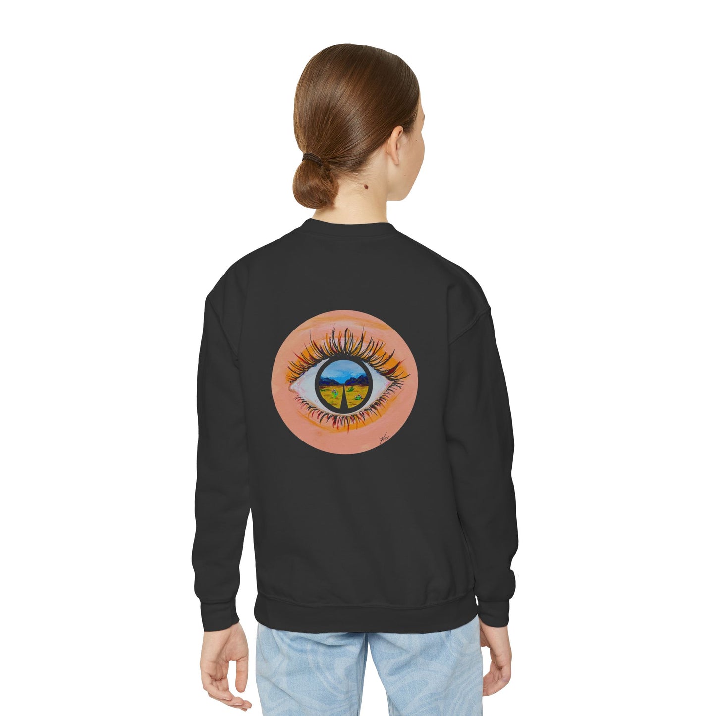 “Near or Far” Kids Crewneck Sweater