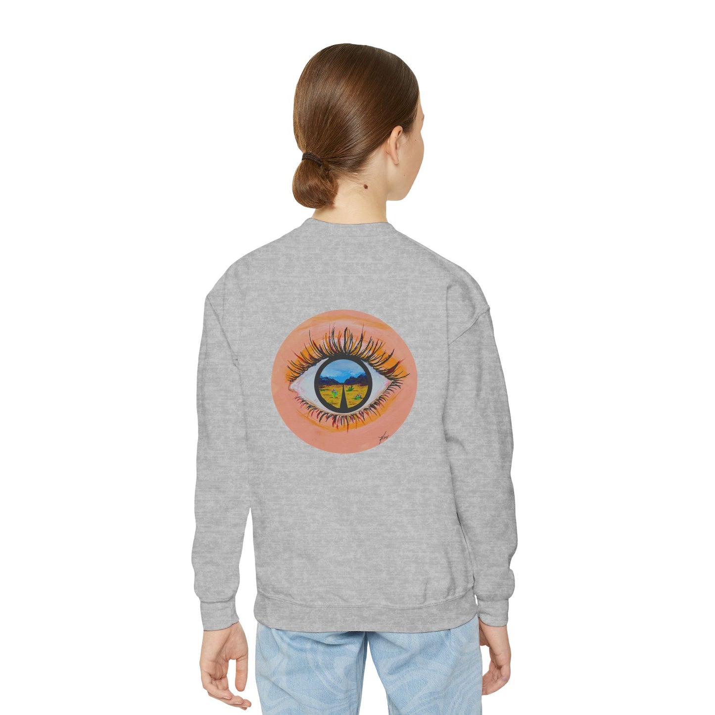 “Near or Far” Kids Crewneck Sweater