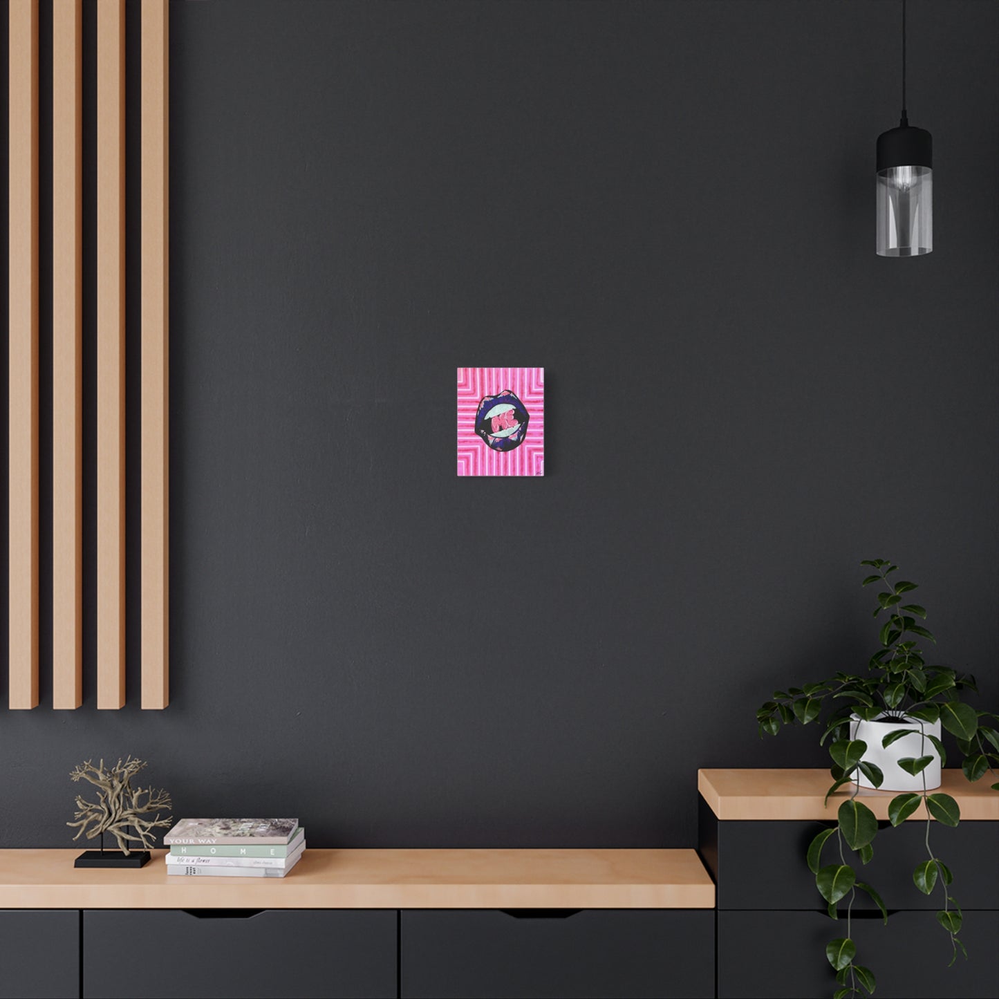 “Bite Me” Stretched Canvas Print