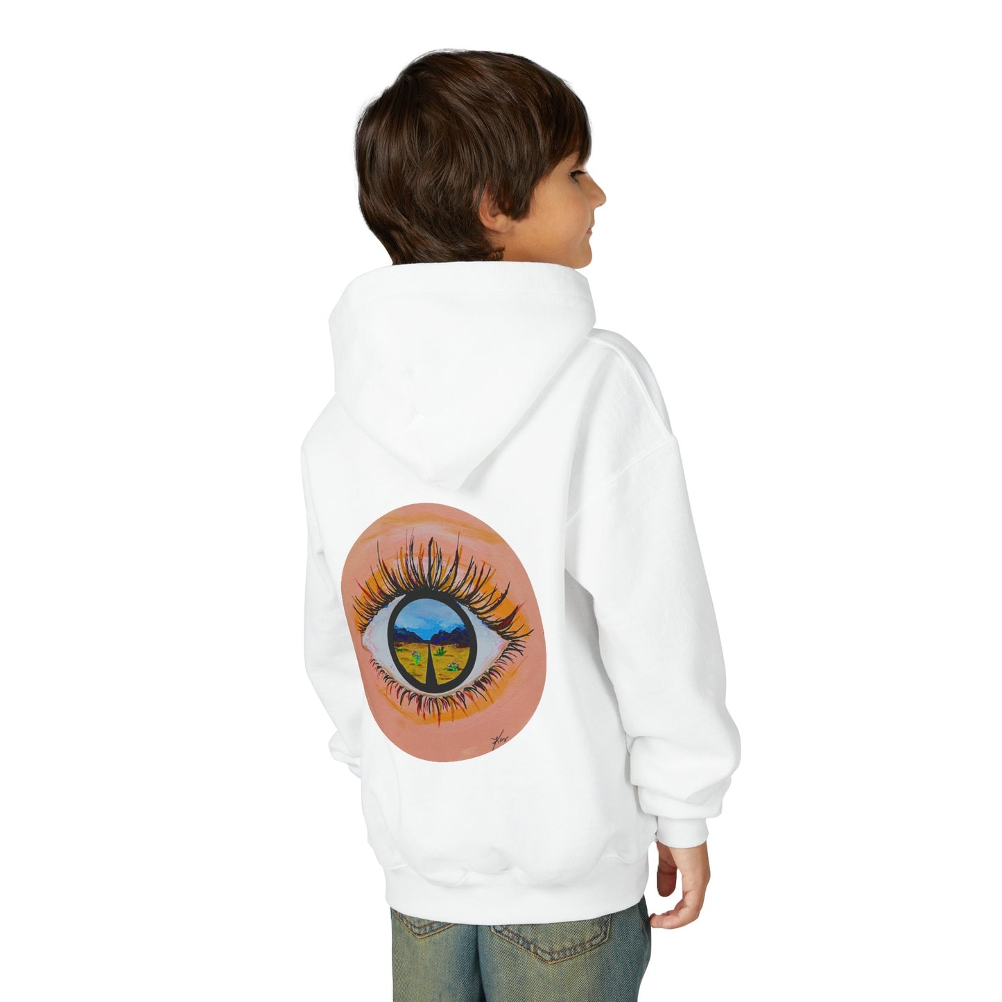 “Near or Far” Kids Hoodie