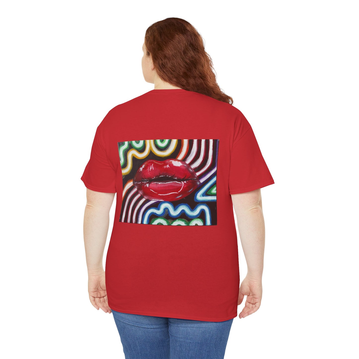 “Kiss Under the Neon” Unisex T-shirt