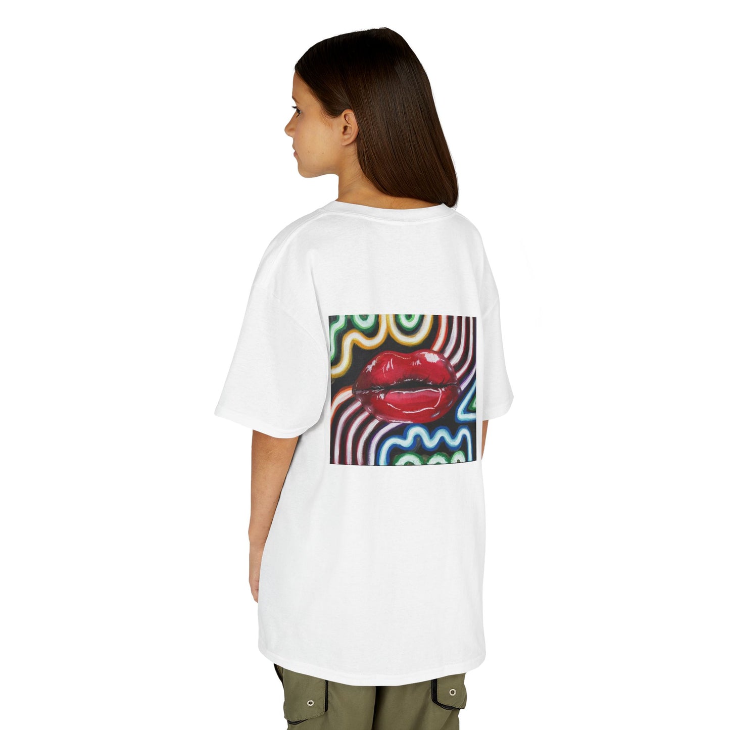 ‘Kiss Under the Neon” Kids T-Shirt