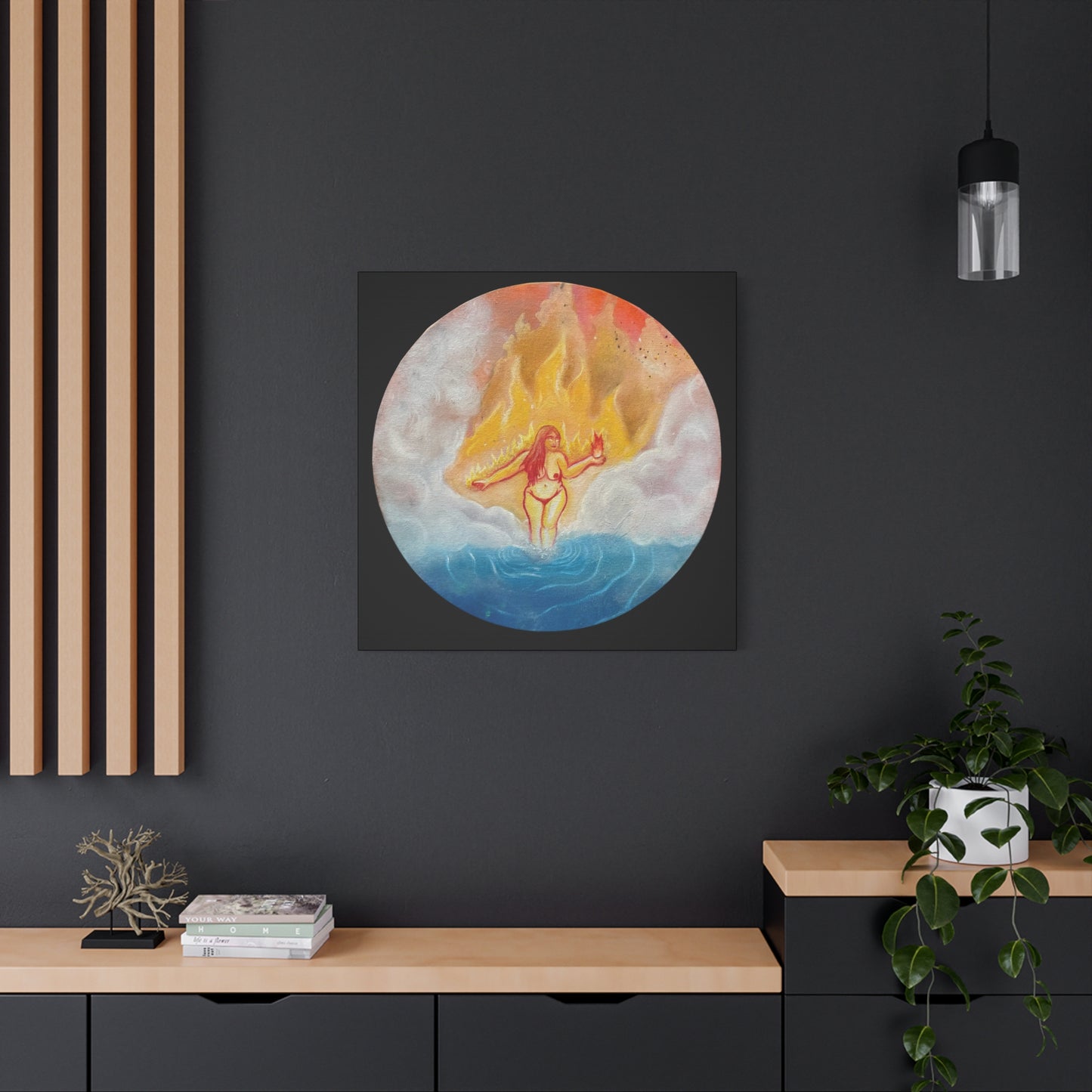 “Fire Goddess” Stretched Canvas Print