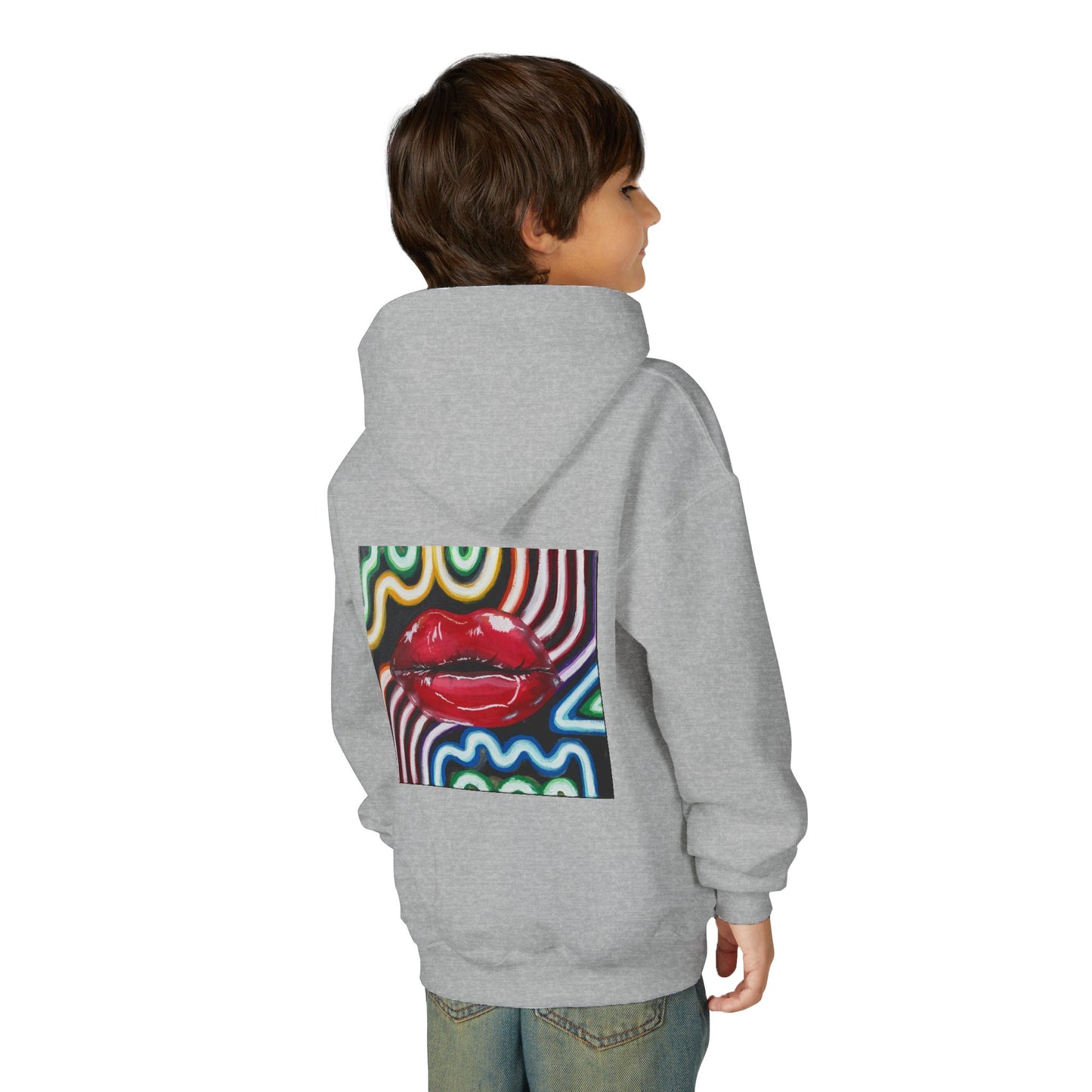 “Kiss Under the Neon” Kids Hoodie