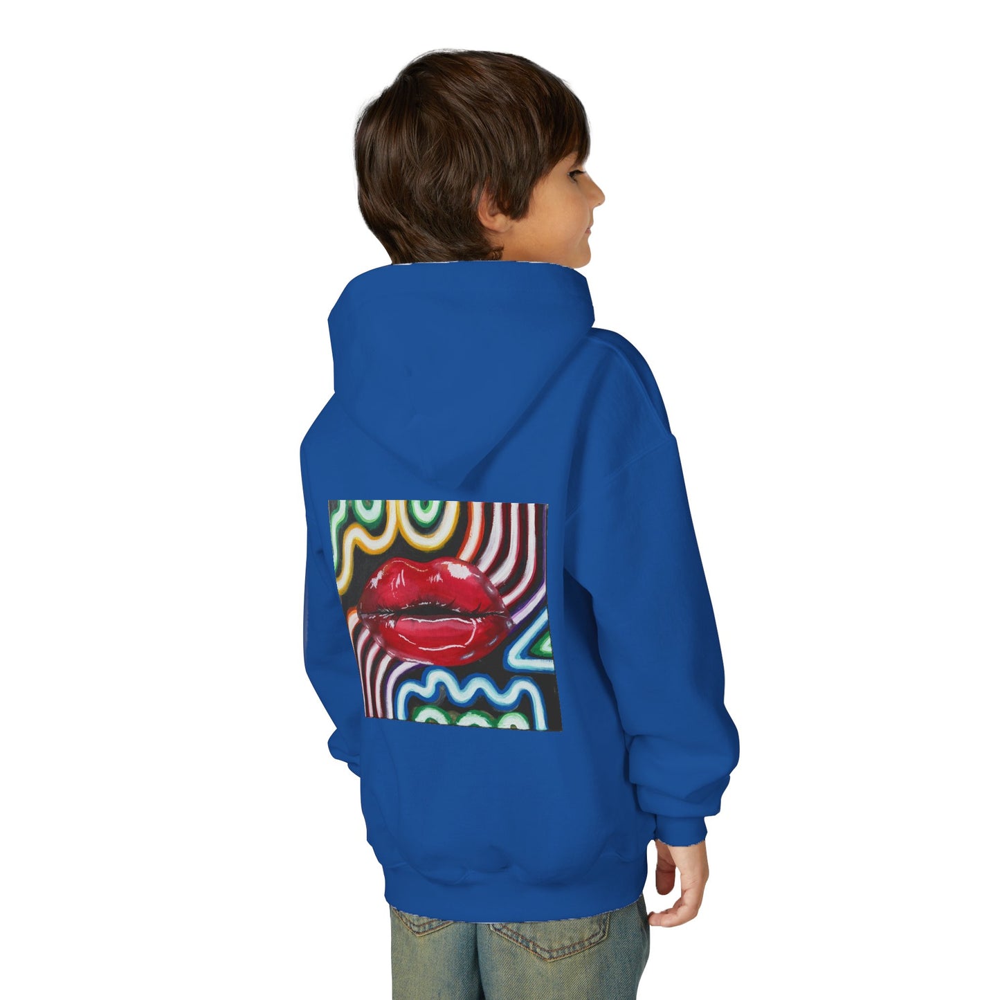 “Kiss Under the Neon” Kids Hoodie