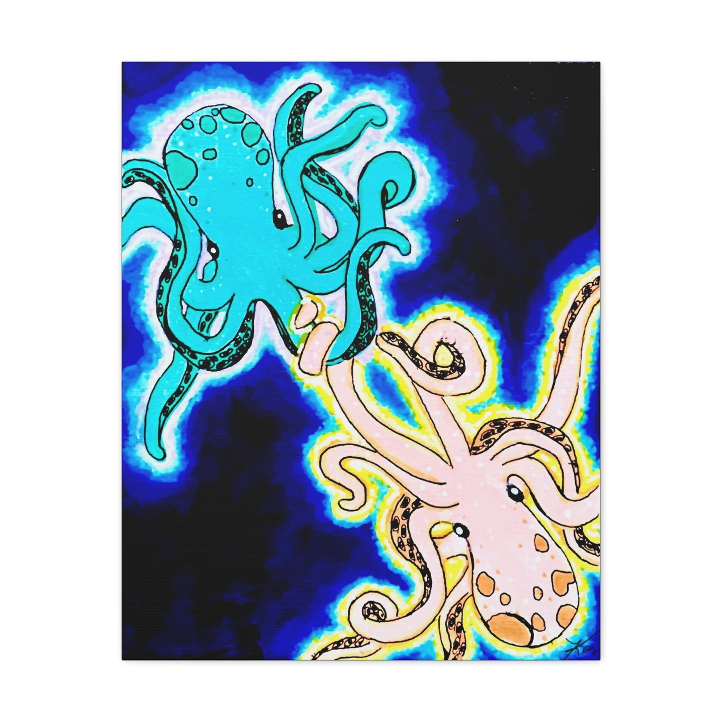 “In Deep” Stretched Canvas Print
