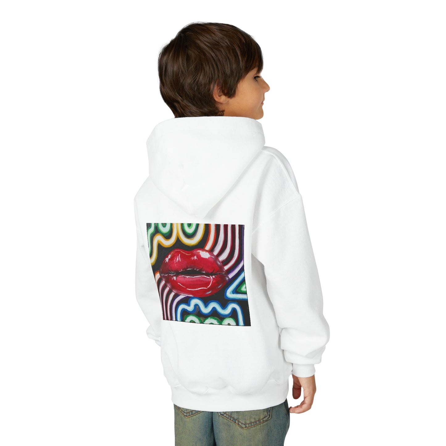“Kiss Under the Neon” Kids Hoodie
