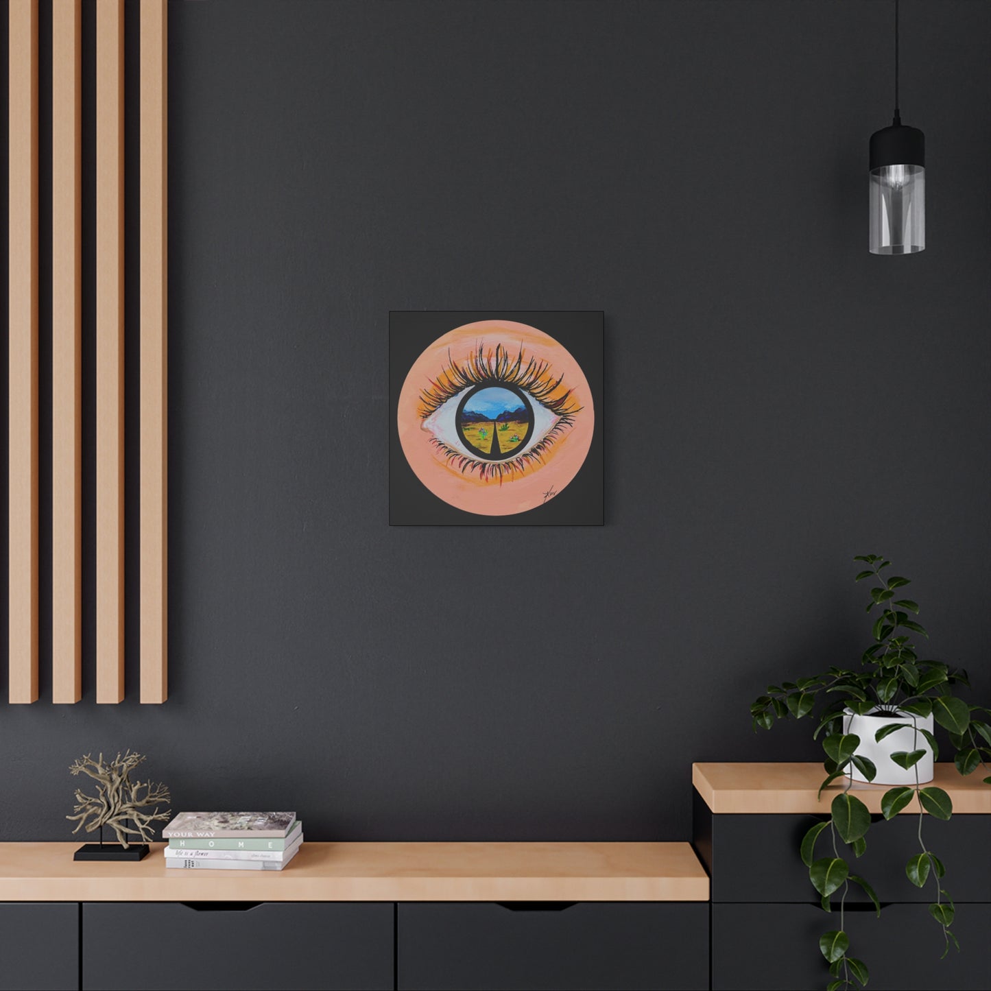 “Near or Far” Stretched Canvas Print