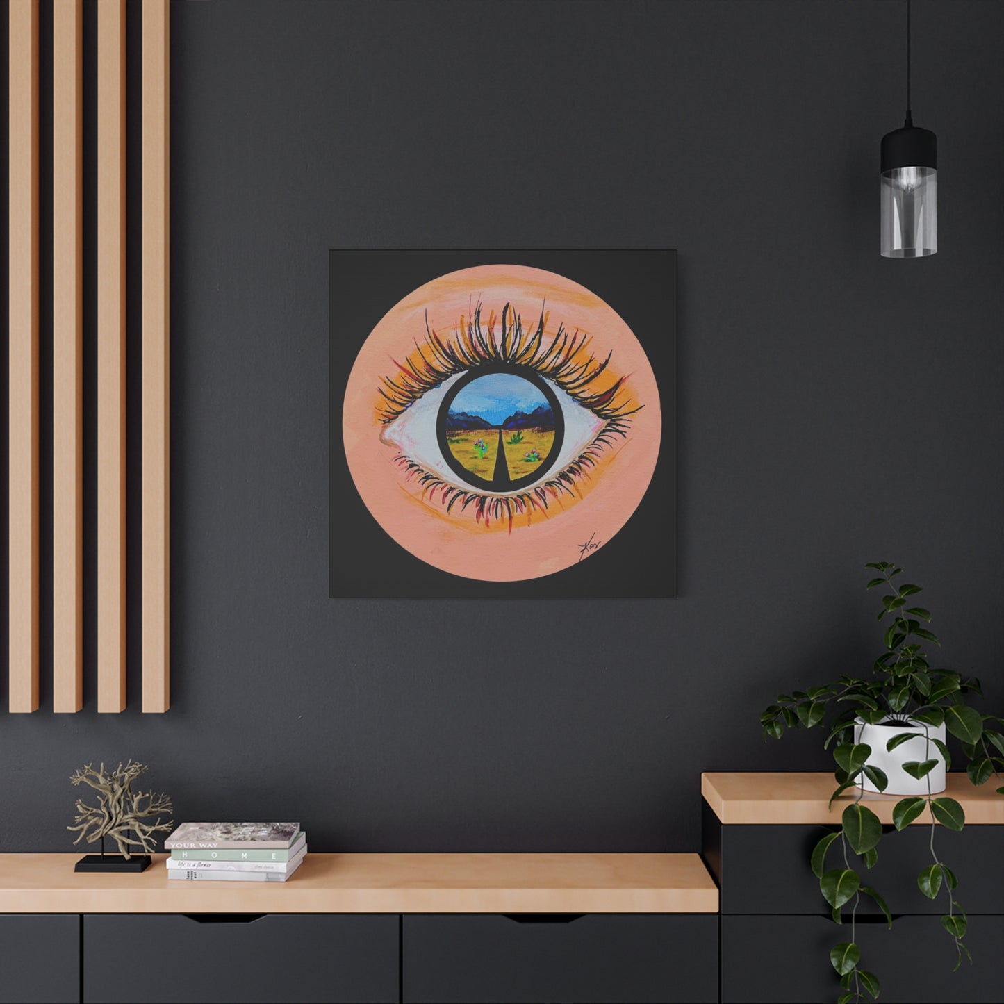 “Near or Far” Stretched Canvas Print