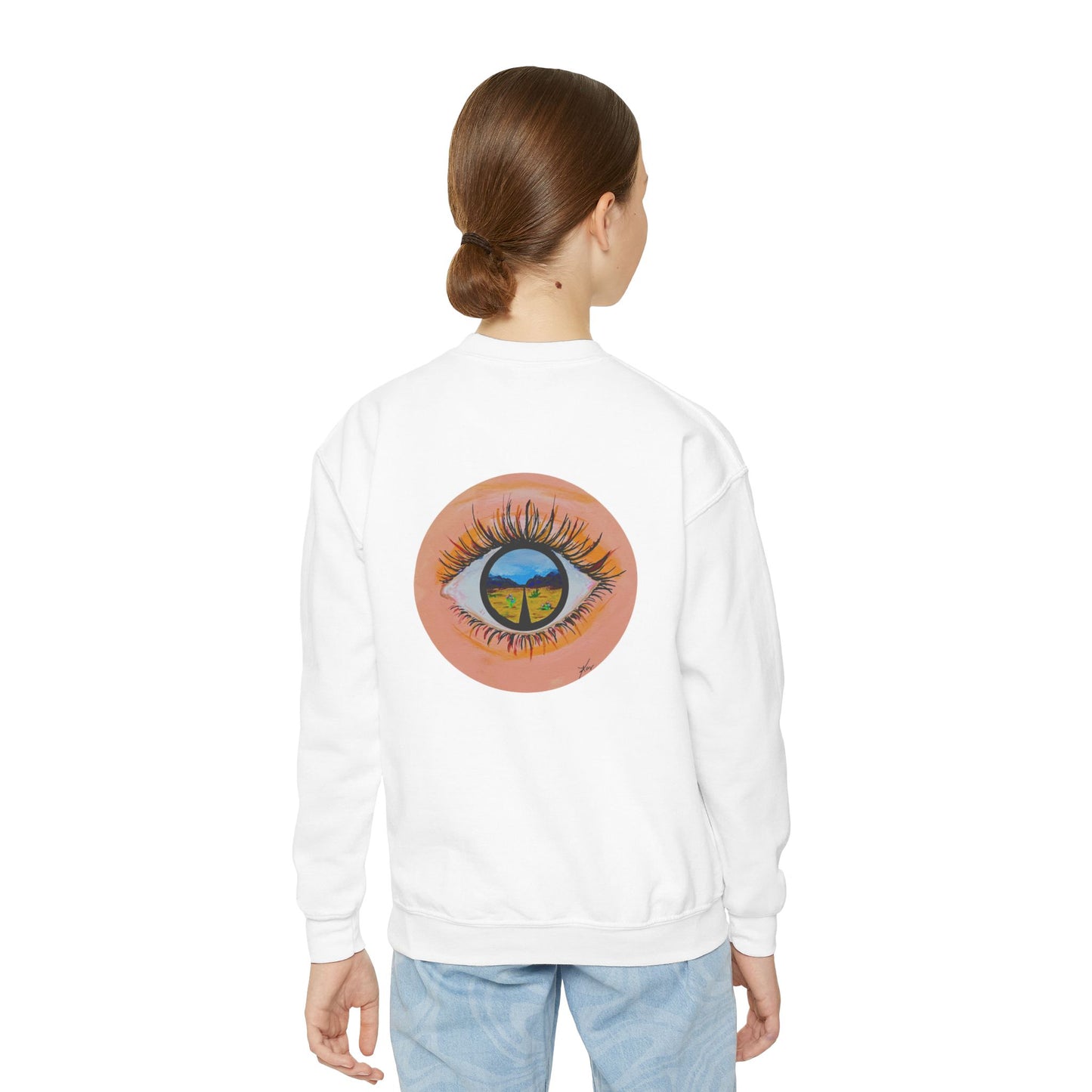 “Near or Far” Kids Crewneck Sweater