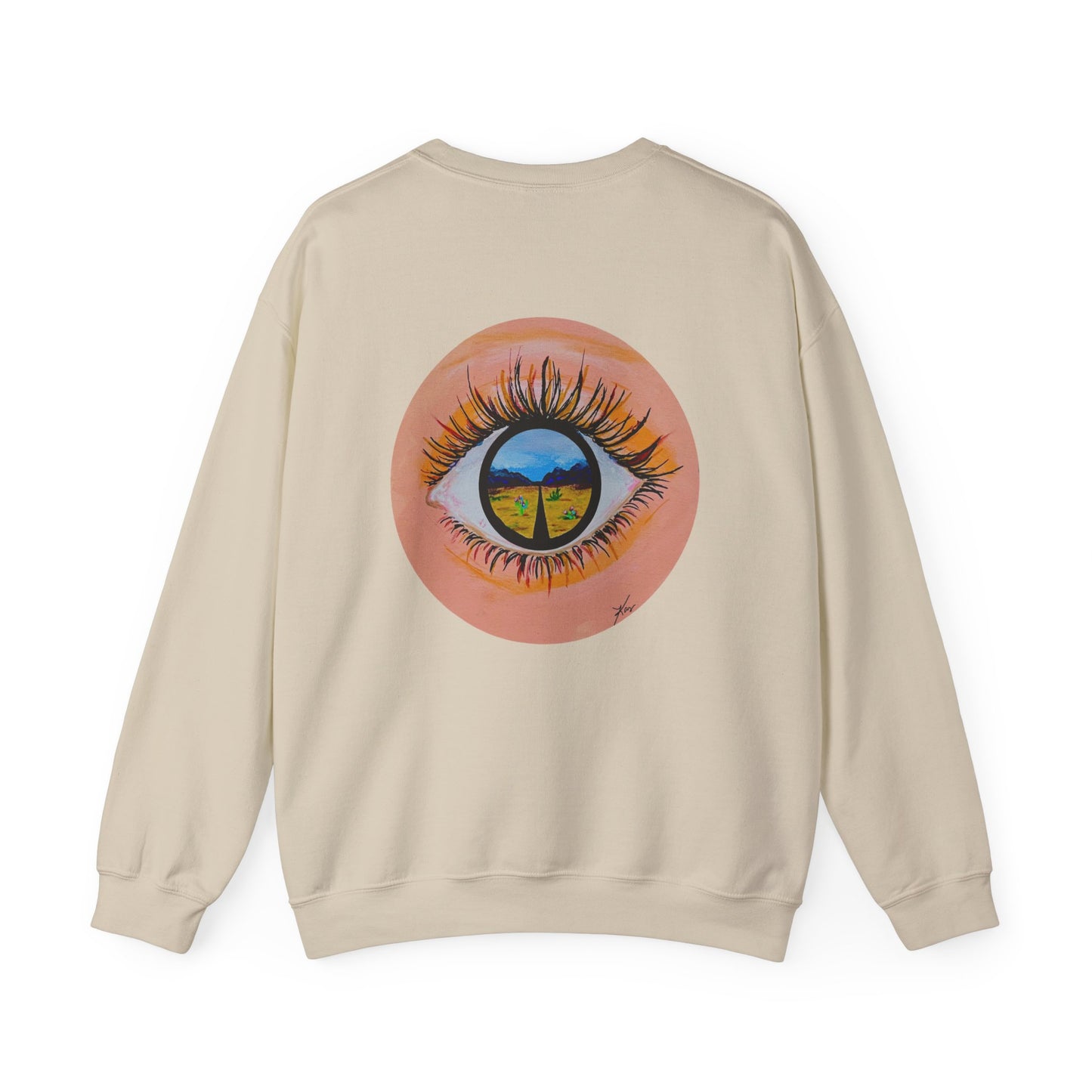 “Near or Far” Unisex Crewneck Sweatshirt