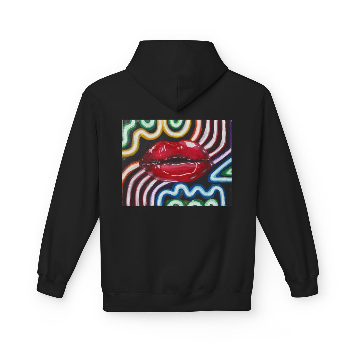 “Kiss Under the Neon” Unisex Hoodie