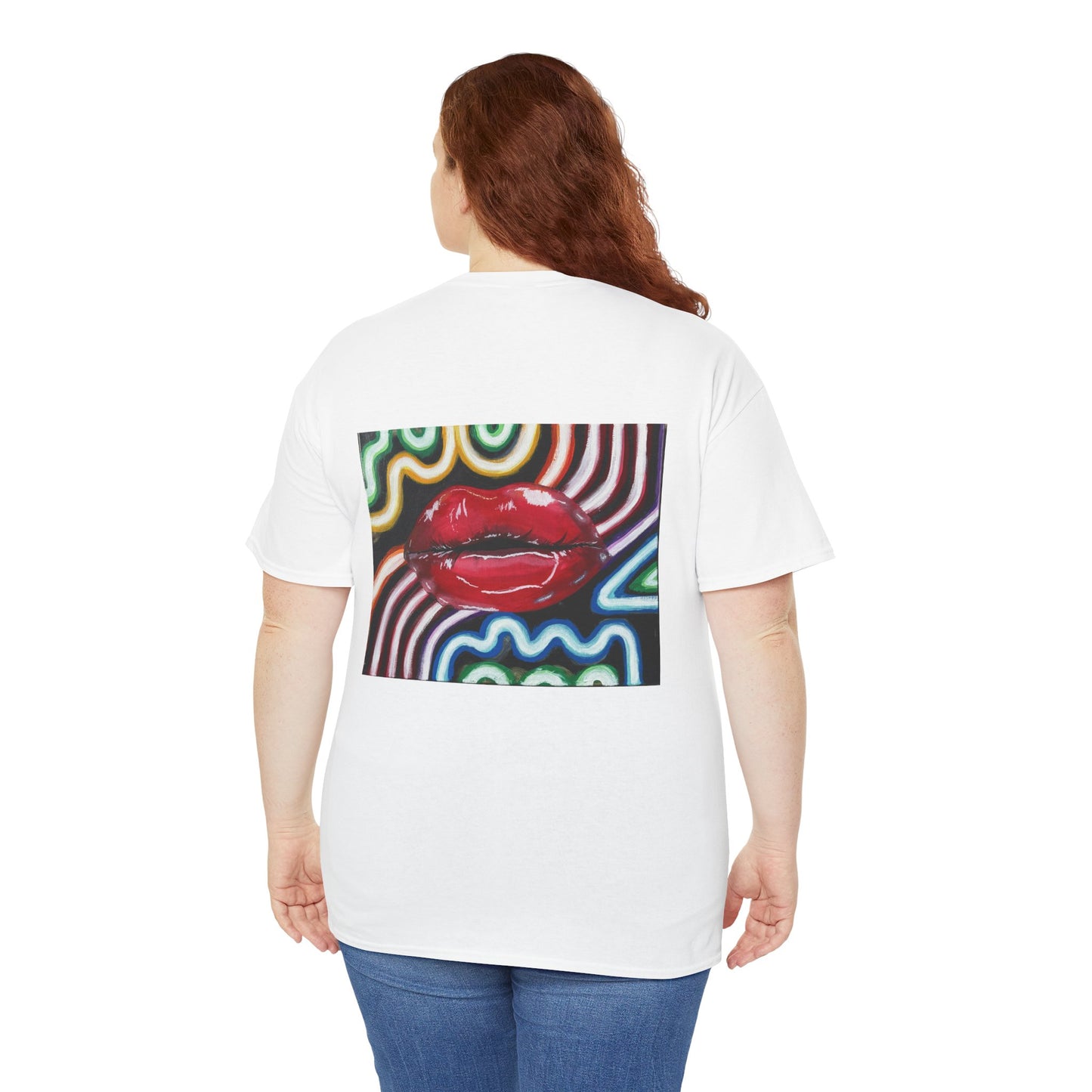 “Kiss Under the Neon” Unisex T-shirt