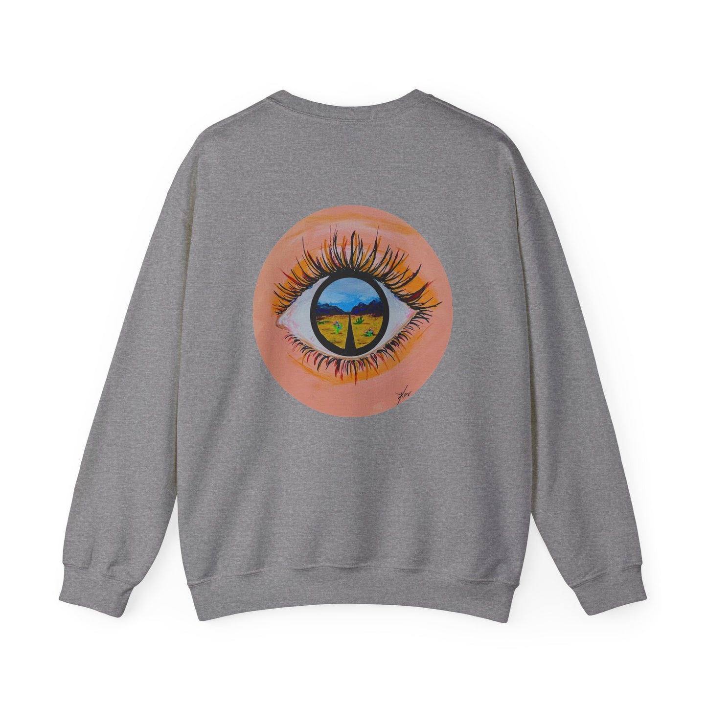 “Near or Far” Unisex Crewneck Sweatshirt