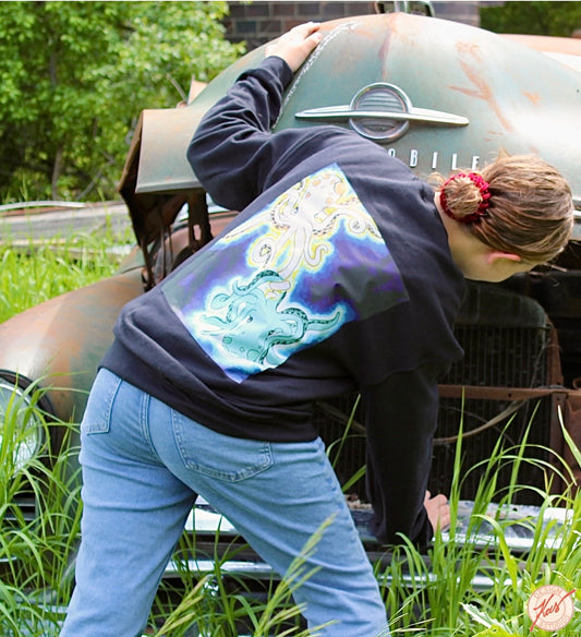 “In Deep” Octopus Unisex Crewneck Sweatshirt