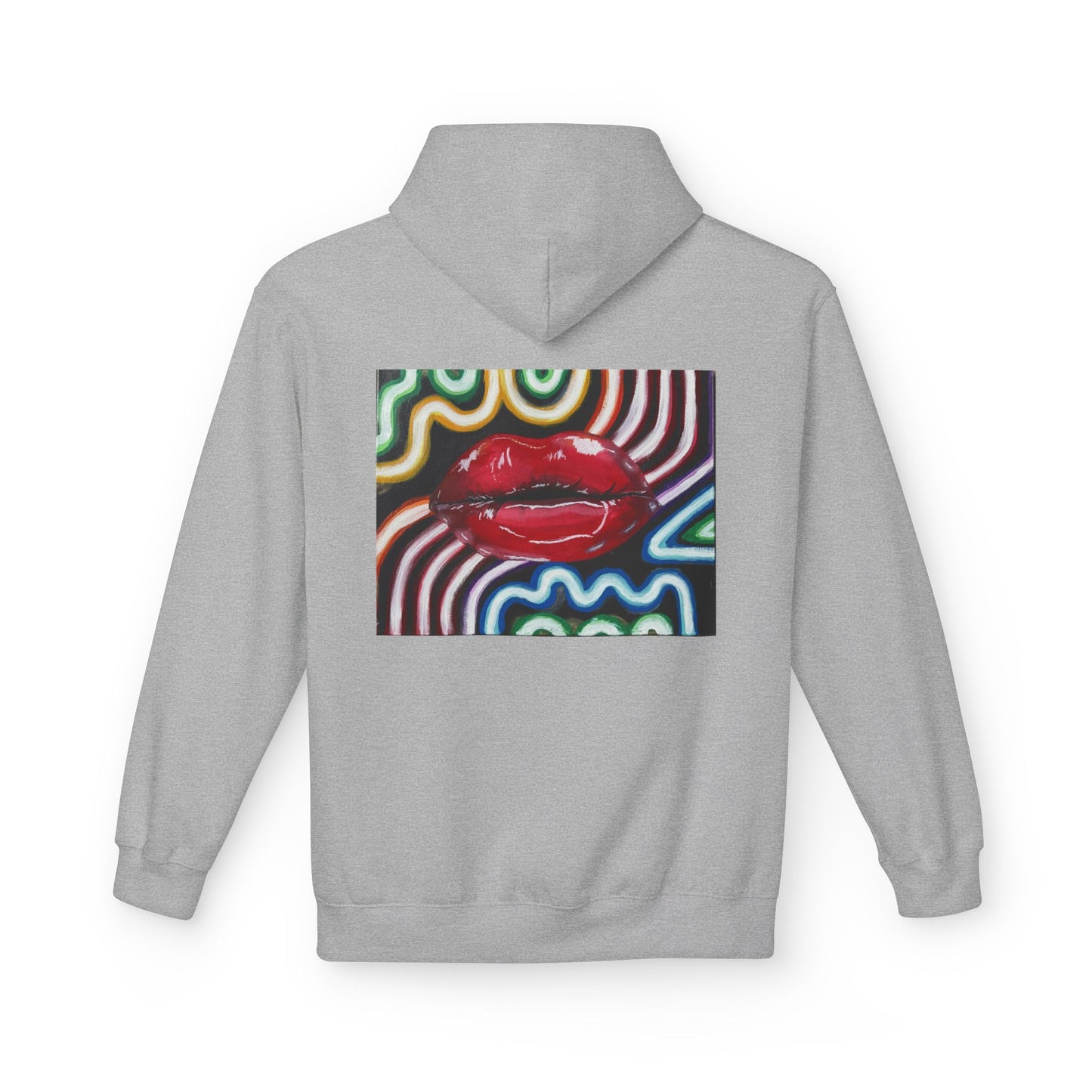 “Kiss Under the Neon” Unisex Hoodie