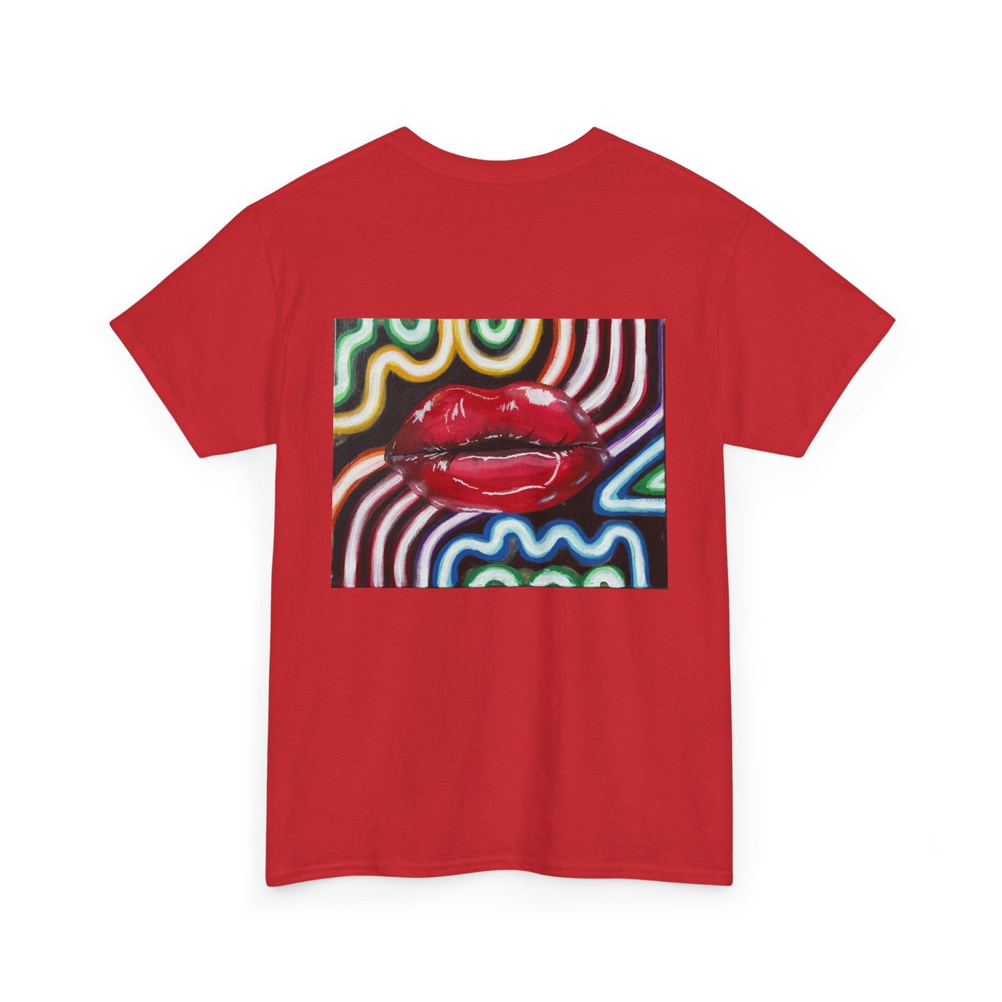 “Kiss Under the Neon” Unisex T-shirt