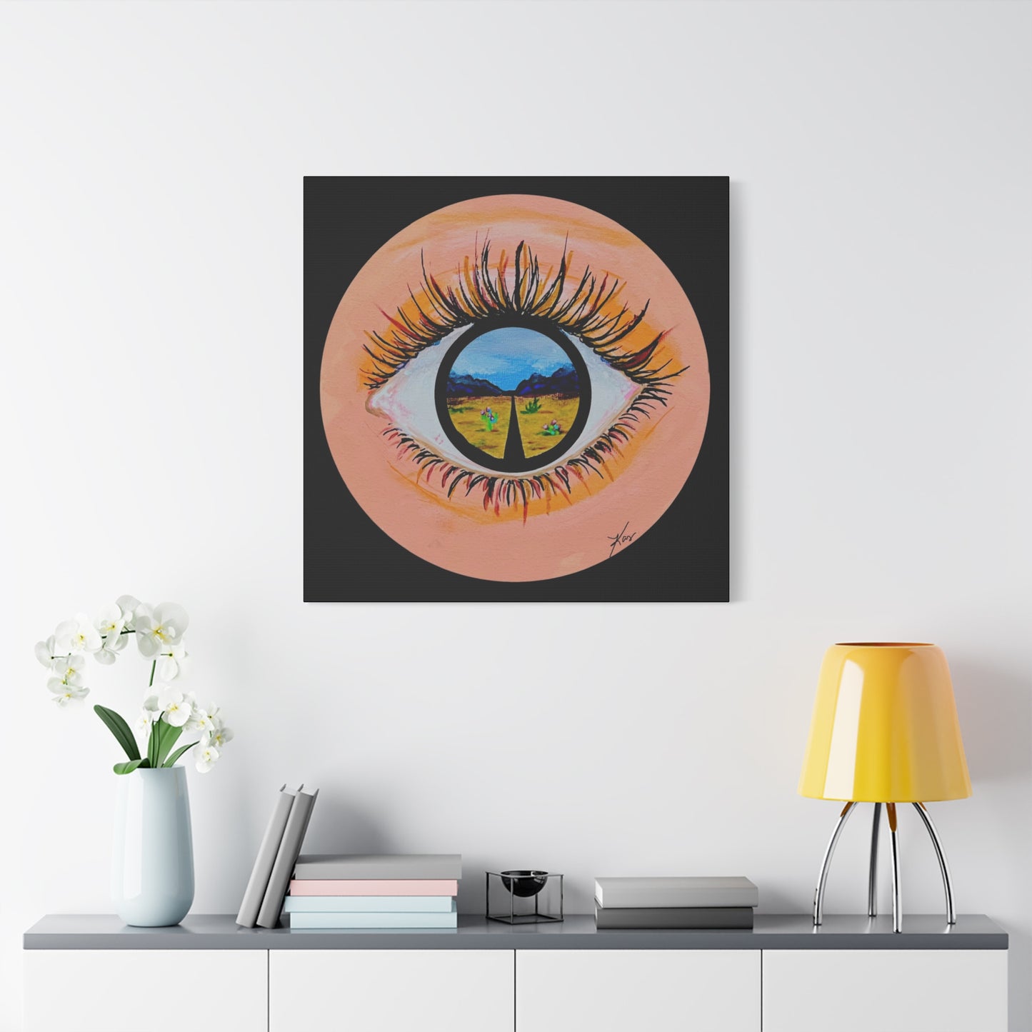 “Near or Far” Stretched Canvas Print
