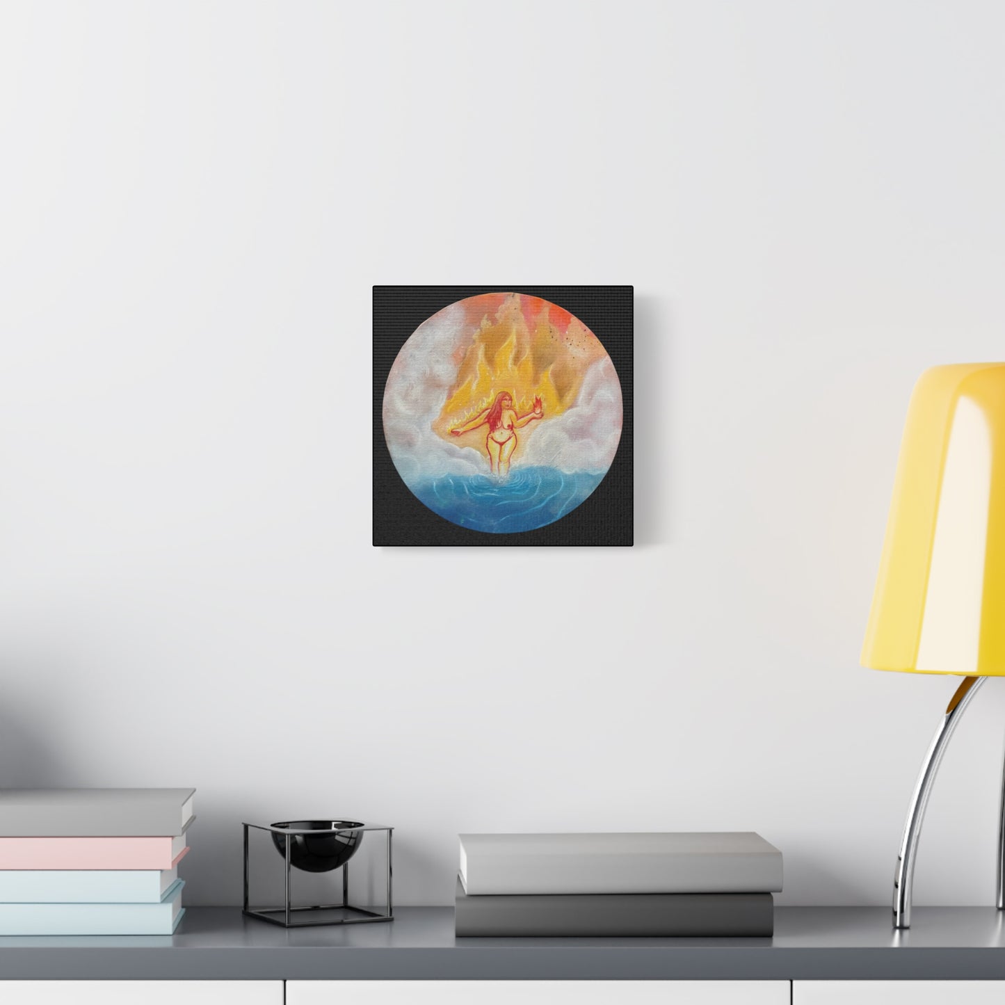 “Fire Goddess” Stretched Canvas Print