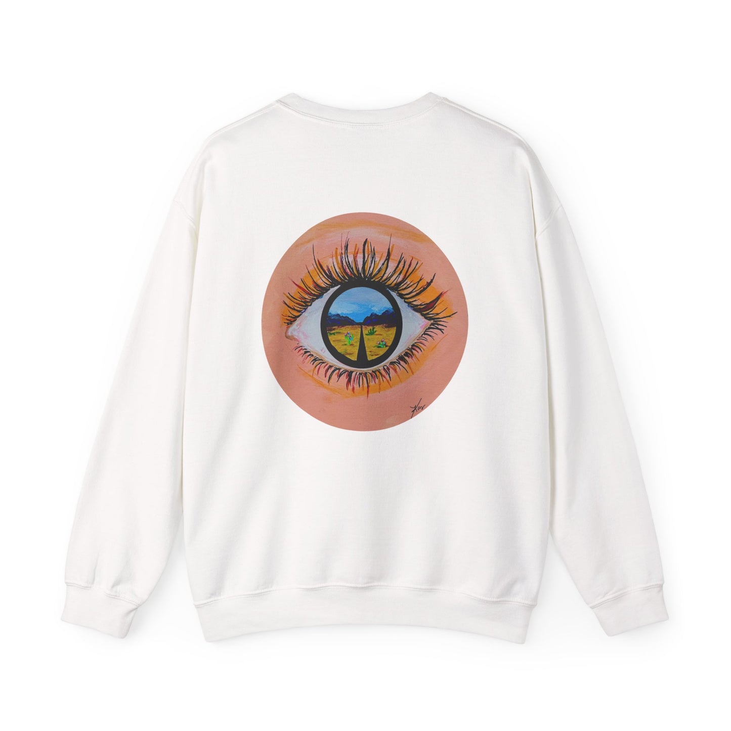“Near or Far” Unisex Crewneck Sweatshirt