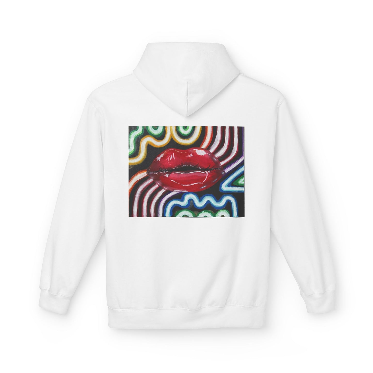 “Kiss Under the Neon” Unisex Hoodie