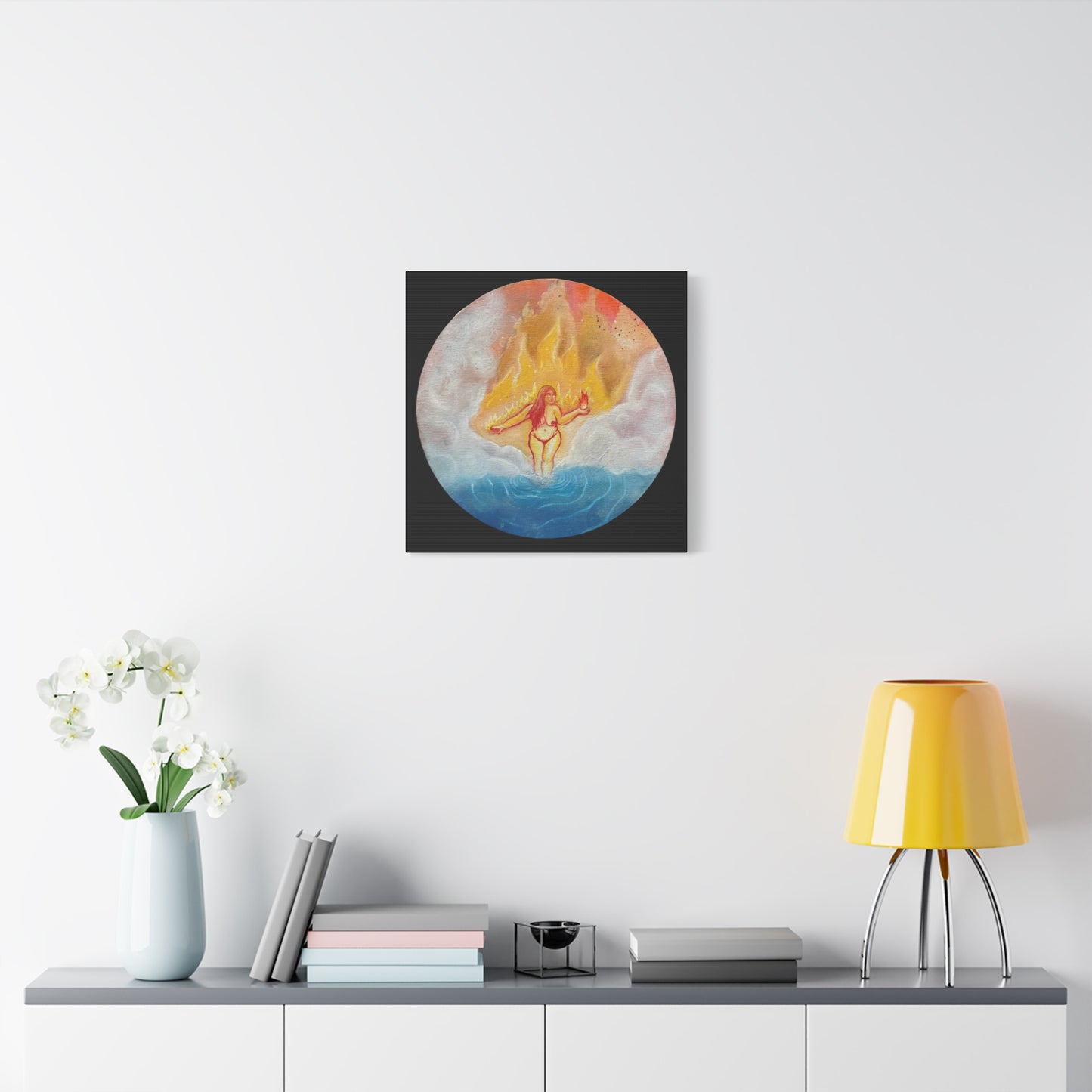 “Fire Goddess” Stretched Canvas Print