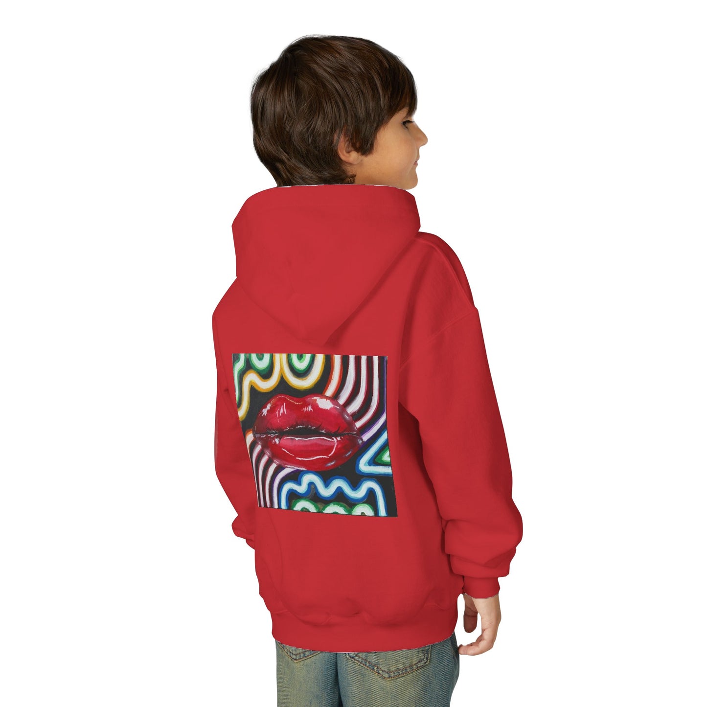 “Kiss Under the Neon” Kids Hoodie