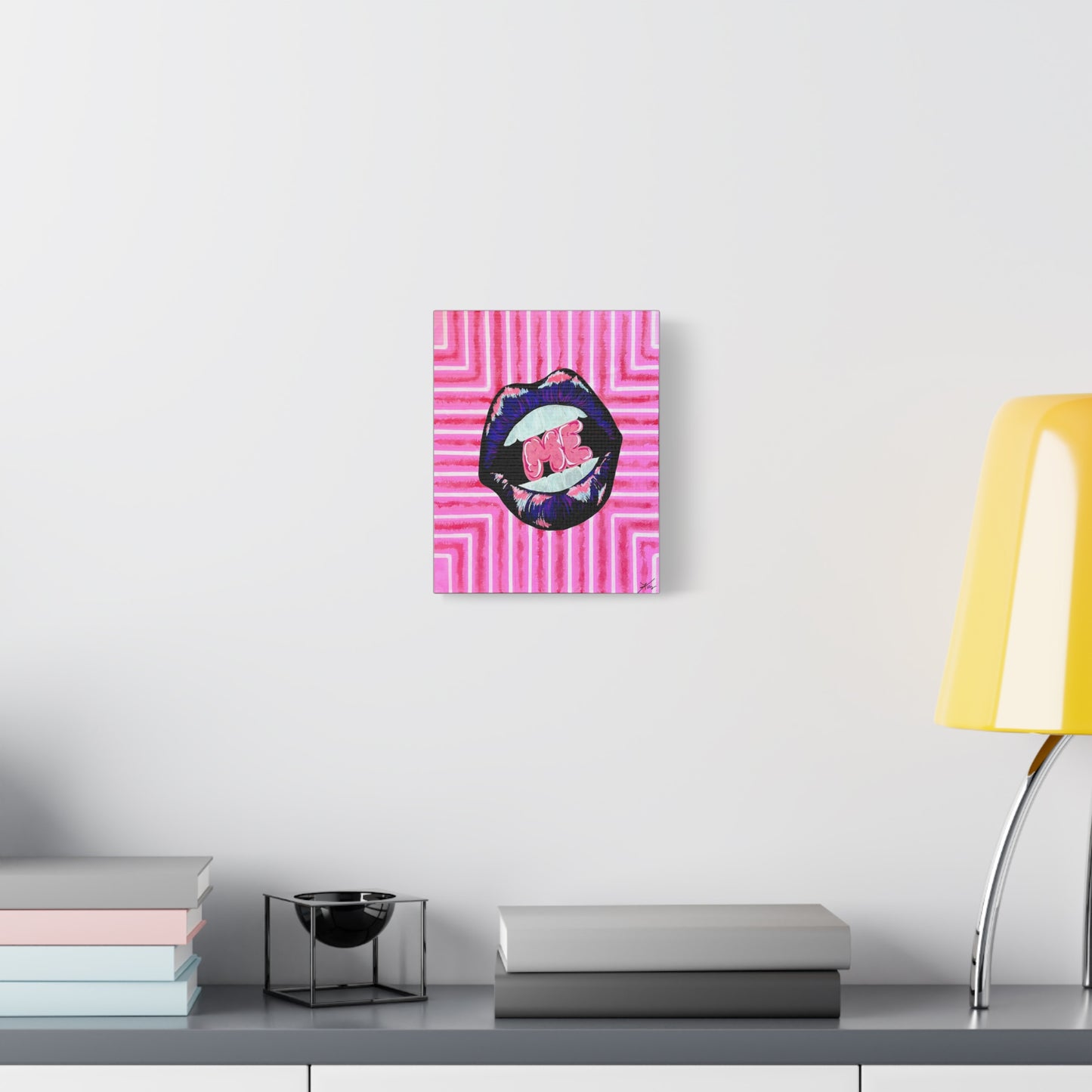 “Bite Me” Stretched Canvas Print