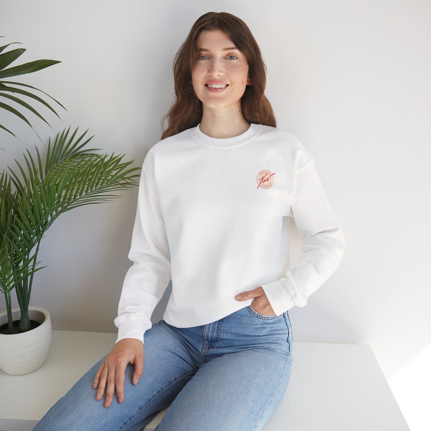 “Near or Far” Unisex Crewneck Sweatshirt