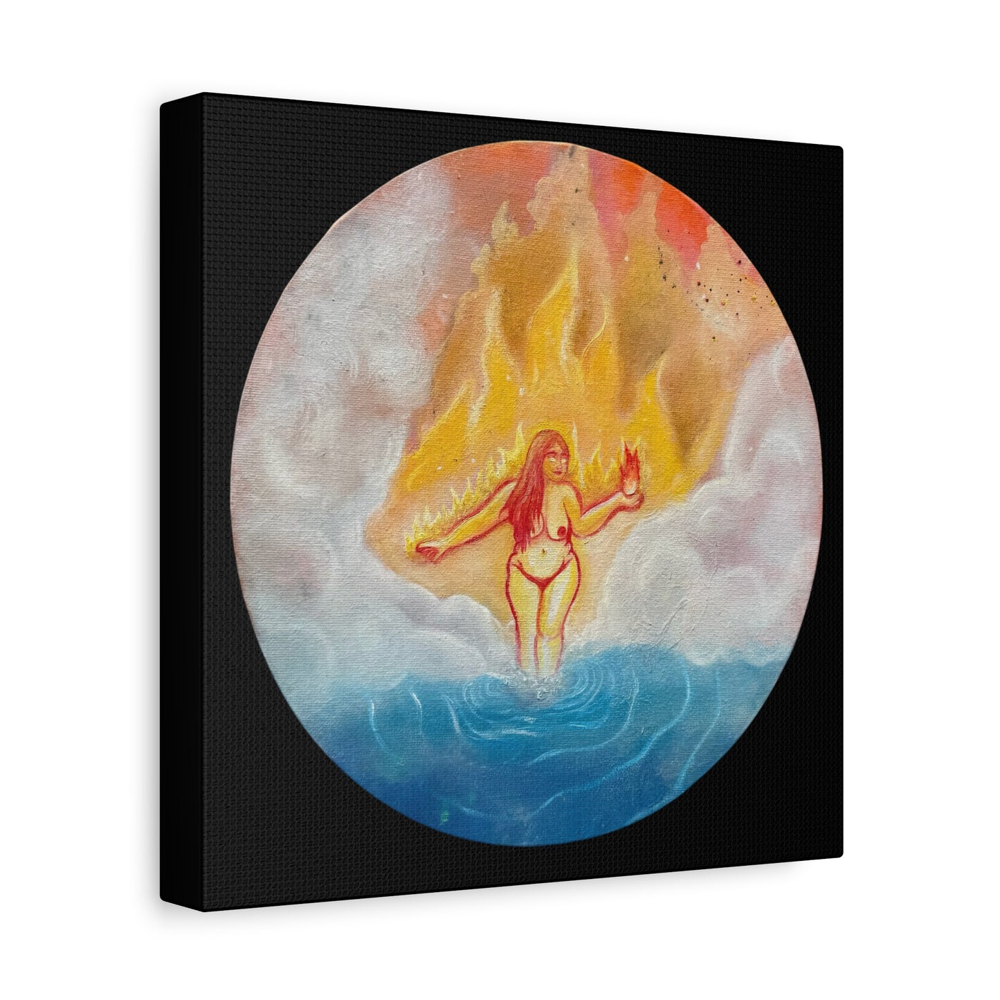 “Fire Goddess” Stretched Canvas Print
